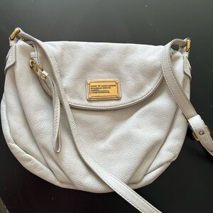 Marc by Marc Jacobs Light Gray Leather Crossbody Bag